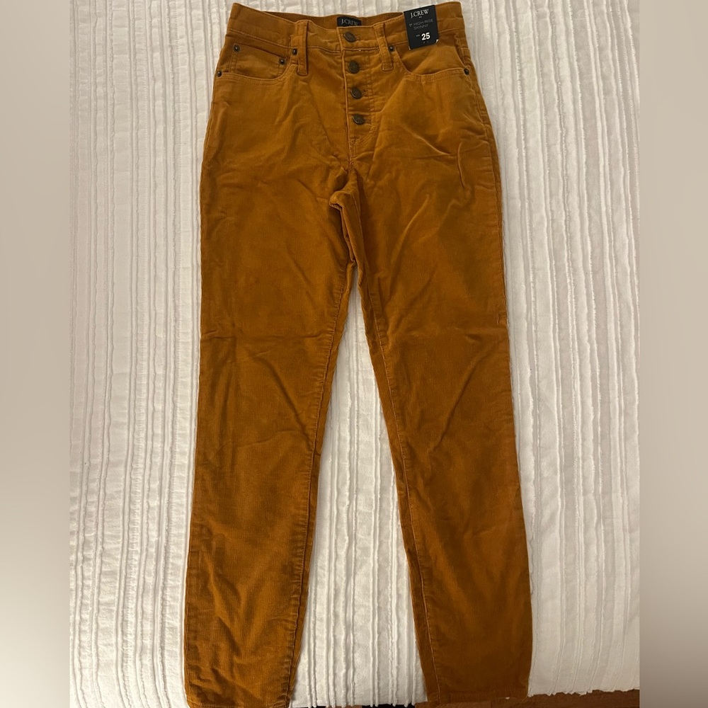JCREW -  Corduroys High-Rise Skinny pants  ***NEW WITH TAGS***